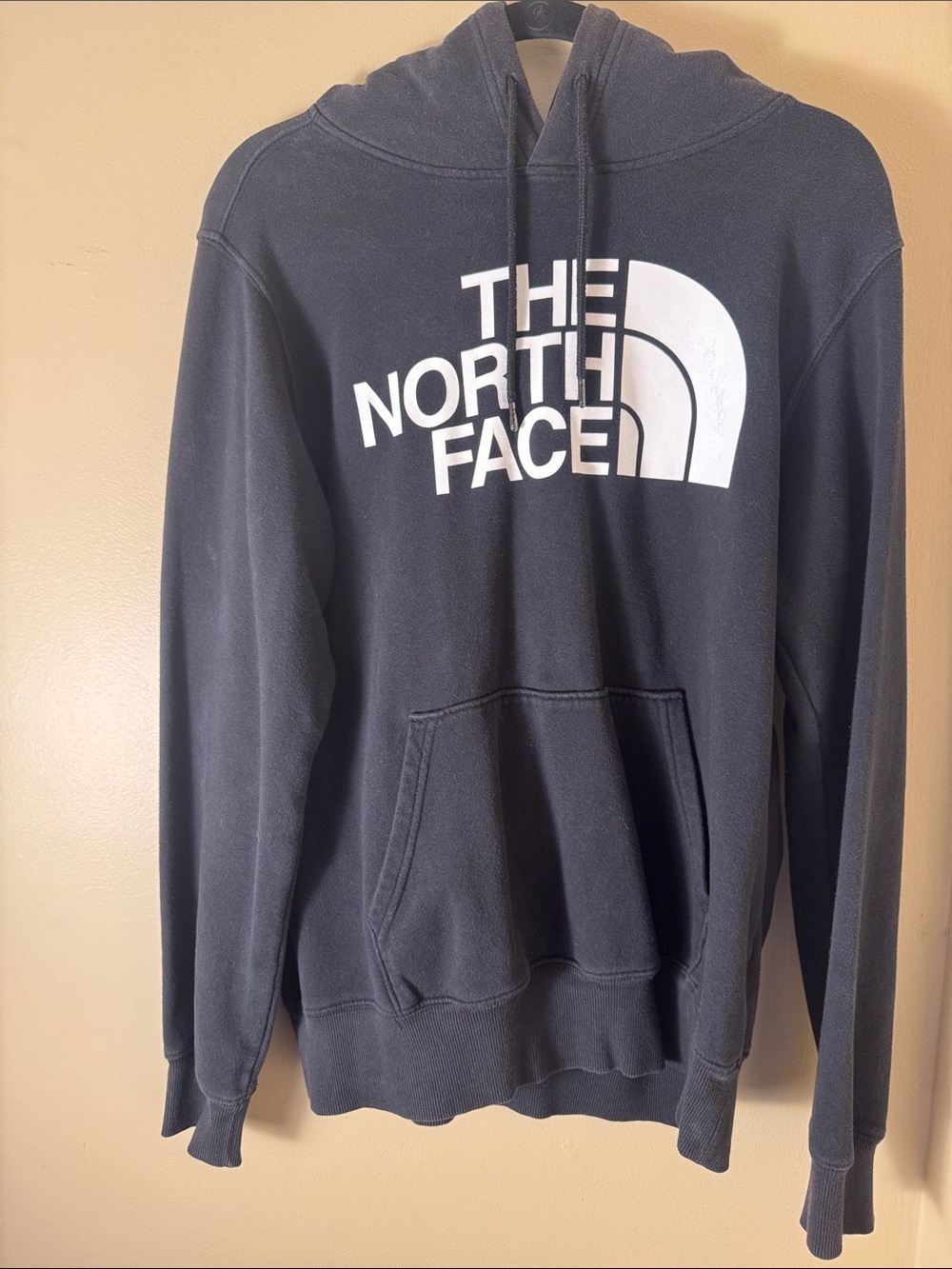 The North Face Black Hoodie with White Logo